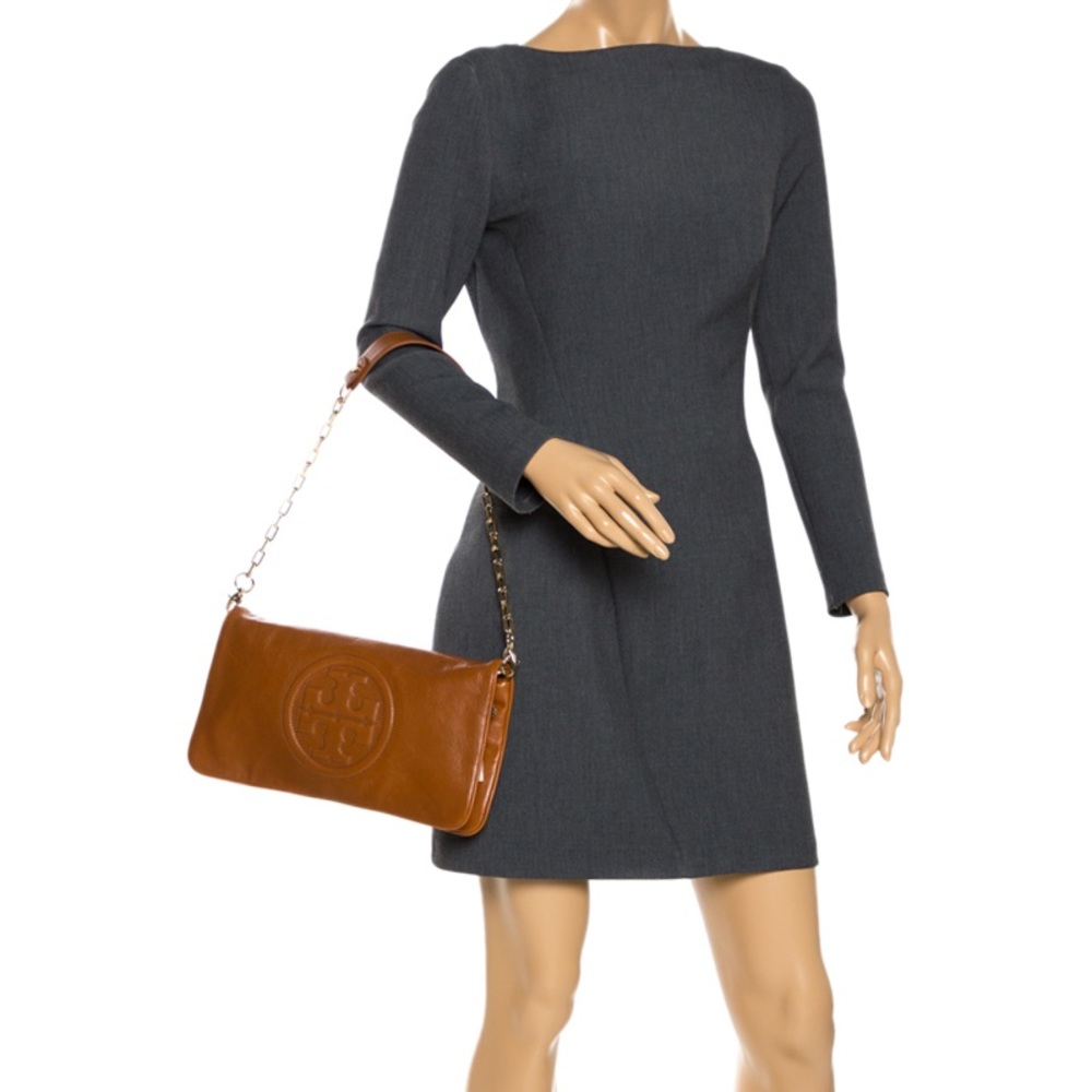 LIKE NEW Tory Burch Bombe Reva Clutch